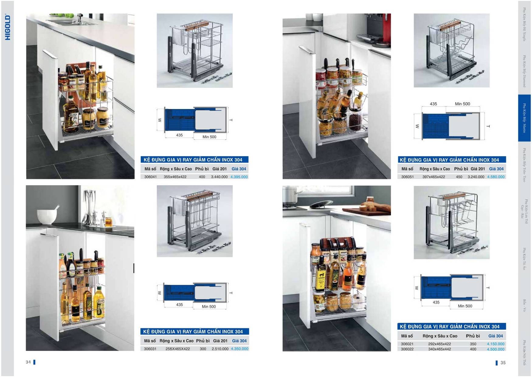 Catalogue và Bảng giá Phụ kiện bếp HIGOLD T6 2024 /Page 17